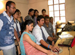  Students using their personal laptops